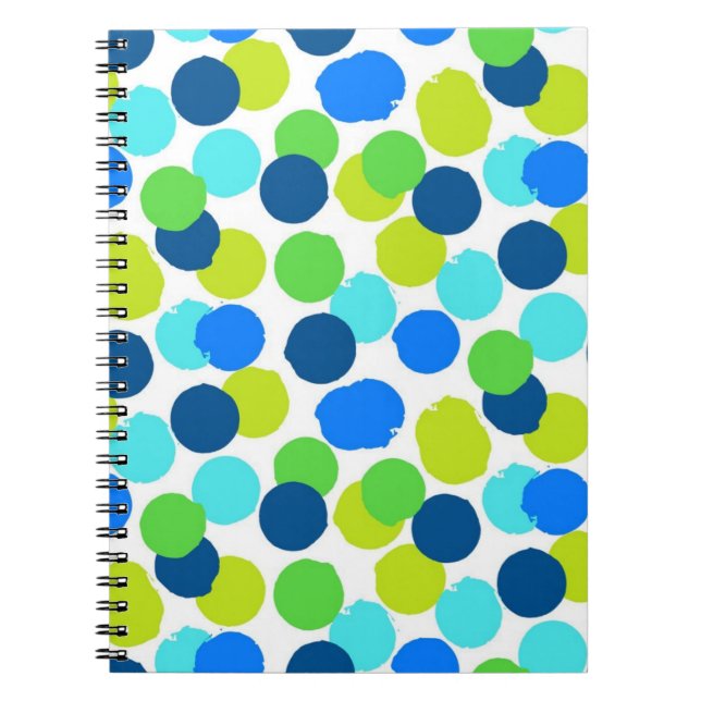 Caderno Espiral padrão de bolinhas (Frente)