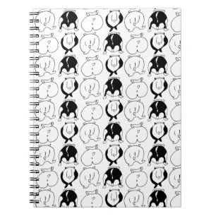Caderno Espiral Padrão de Bumbuns de Hamster