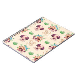 Caderno Espiral Padrão de Cachorro Adorável