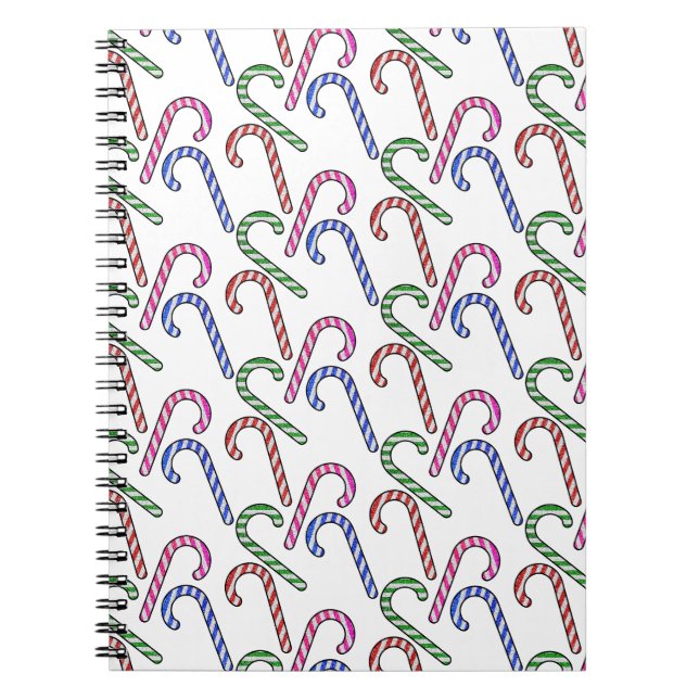 Caderno Espiral Padrão de Caneta de Amaranho de Litter (Frente)