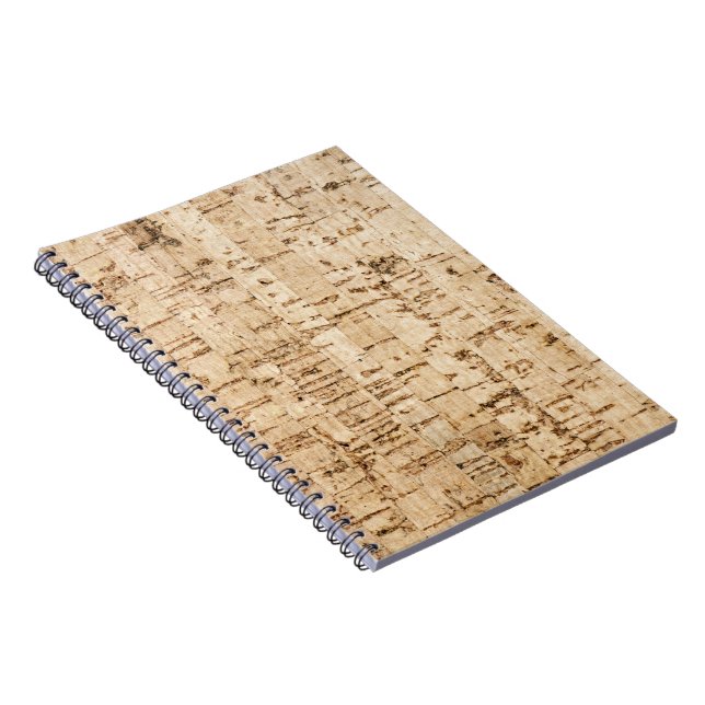 Caderno Espiral Padrão de carvalho de Cork (Lado Direito)
