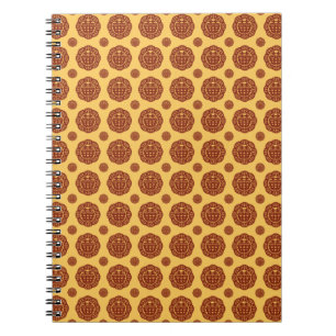 Caderno Espiral Padrão De Casamento Chinês Duplo Xi