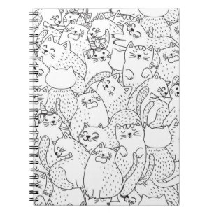 Caderno Espiral Padrão de Cat