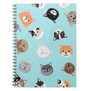 Caderno Espiral Padrão de Cat