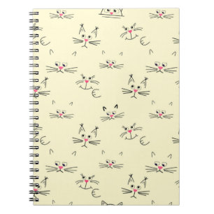 Caderno Espiral Padrão de Cat
