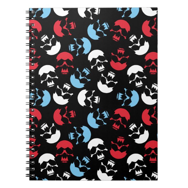 Caderno Espiral Padrão de cavidade multicor (Frente)