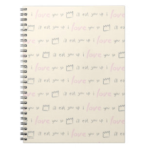 Caderno Espiral Padrão de Citação Where the Wild Things