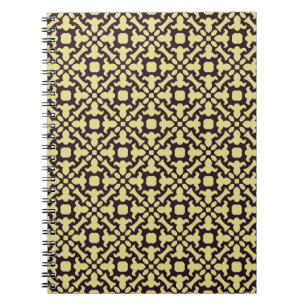 Caderno Espiral Padrão de colheita sem costura. Fundo com beleza