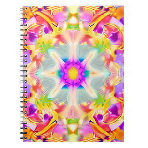 Caderno Espiral Padrão de coloração branca do Primavera