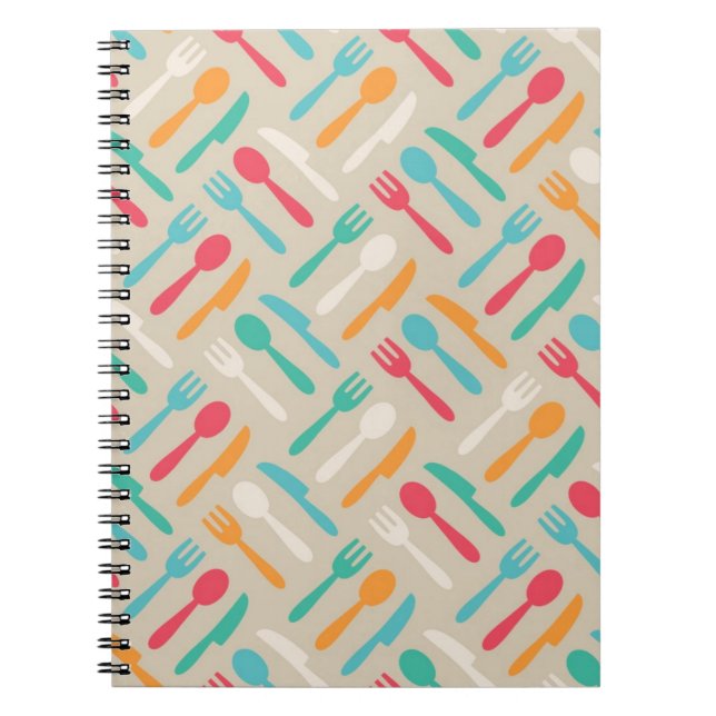 Caderno Espiral Padrão de cozinha 3 (Frente)