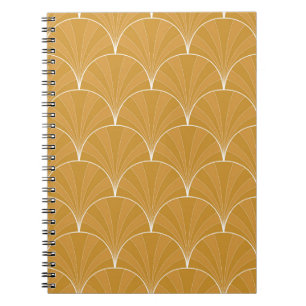 Caderno Espiral Padrão de Deco de Arte Invisível. Bba minimalístic