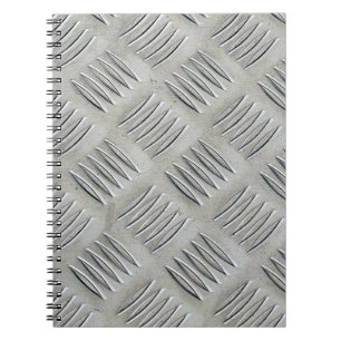 Caderno Espiral Padrão de diamante de alumínio