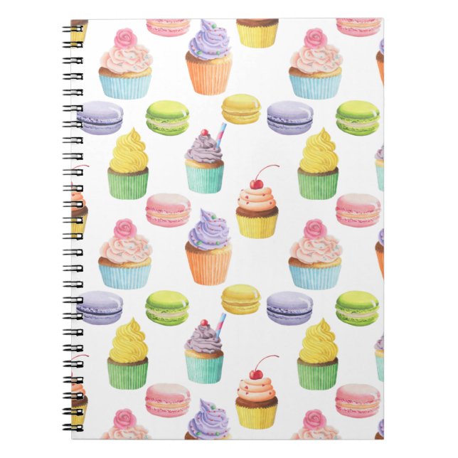 Caderno Espiral Padrão de doces (Frente)
