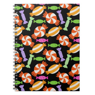 Caderno Espiral Padrão de doces   Padrão de lollies   pirulito 59