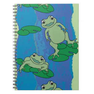 Caderno Espiral Padrão de dois Sapos