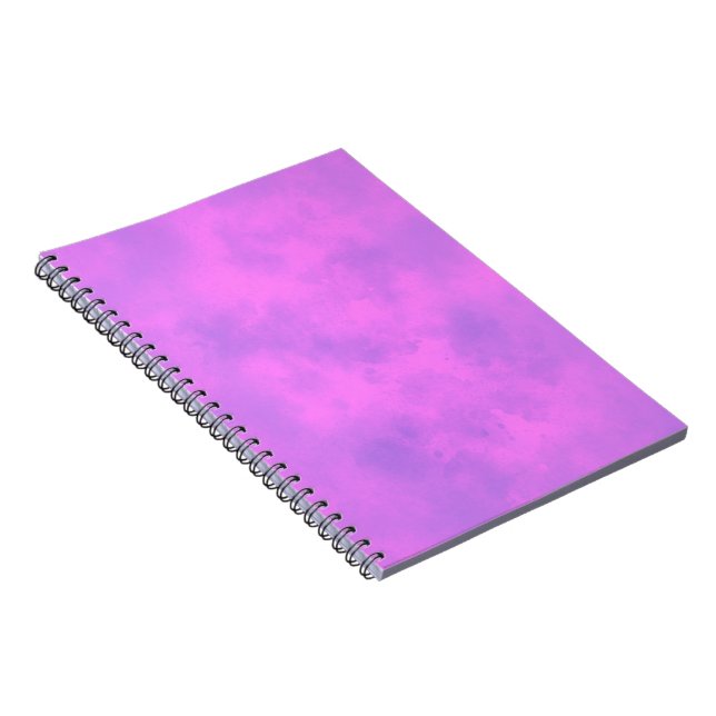 Caderno Espiral padrão de efeito de nuvem de tempestade de na moda (Lado Direito)