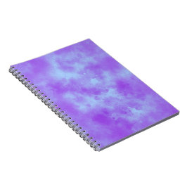 Caderno Espiral Padrão de efeito de nuvem de tempestade elegante a