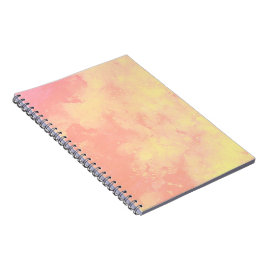 Caderno Espiral Padrão de efeito de nuvem de tempestade elegante A