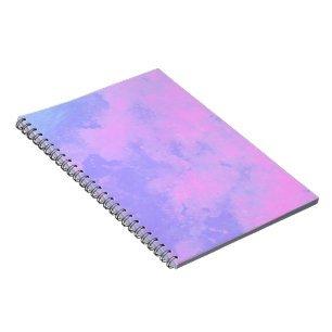 Caderno Espiral Padrão de efeito de nuvem de tempestade elegante R