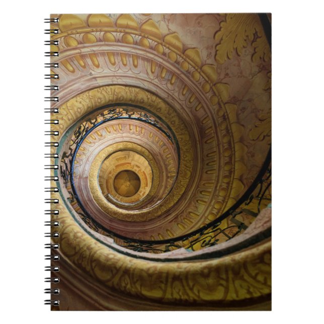 Caderno Espiral Padrão de Escada em Espiral (Frente)