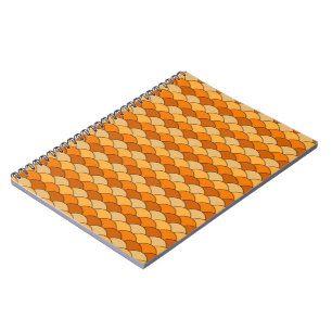 Caderno Espiral Padrão de Escala de Peixe Japonês