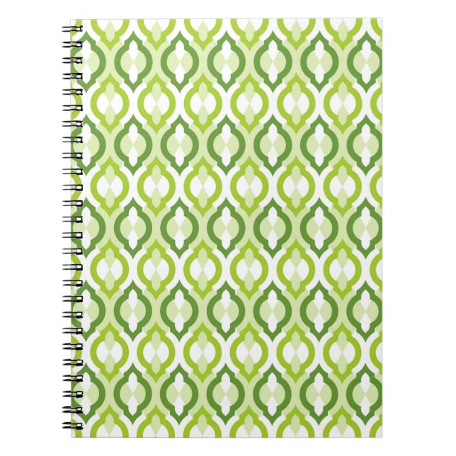 Caderno Espiral Padrão de estilo marroquino (Frente)