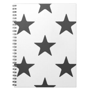 Caderno Espiral Padrão de estrelas