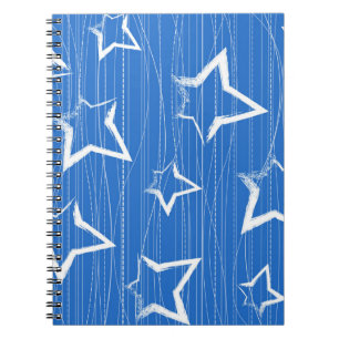 Caderno Espiral Padrão de estrelas