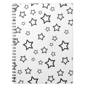 Caderno Espiral Padrão de estrelas
