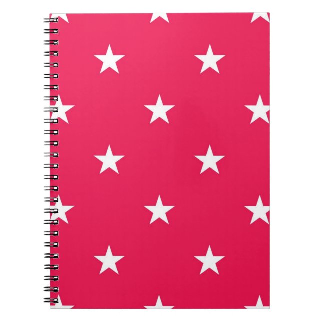 Caderno Espiral Padrão de estrelas (Frente)