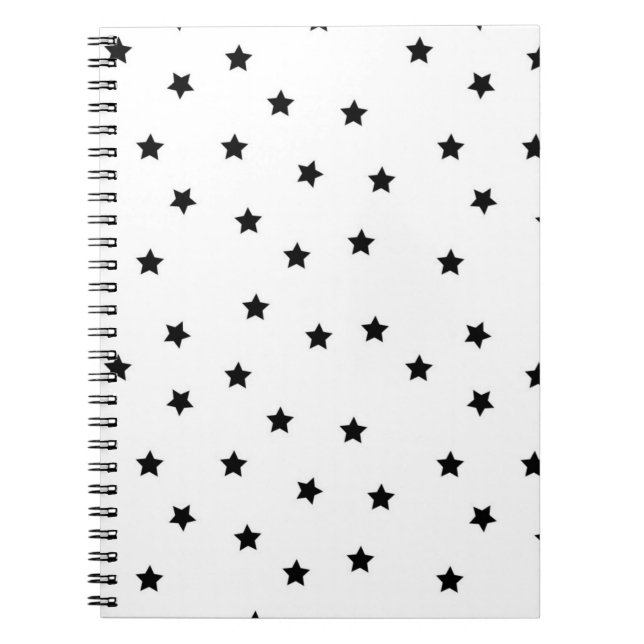 Caderno Espiral Padrão de estrelas (Frente)