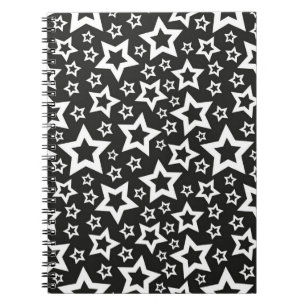 Caderno Espiral Padrão de estrelas