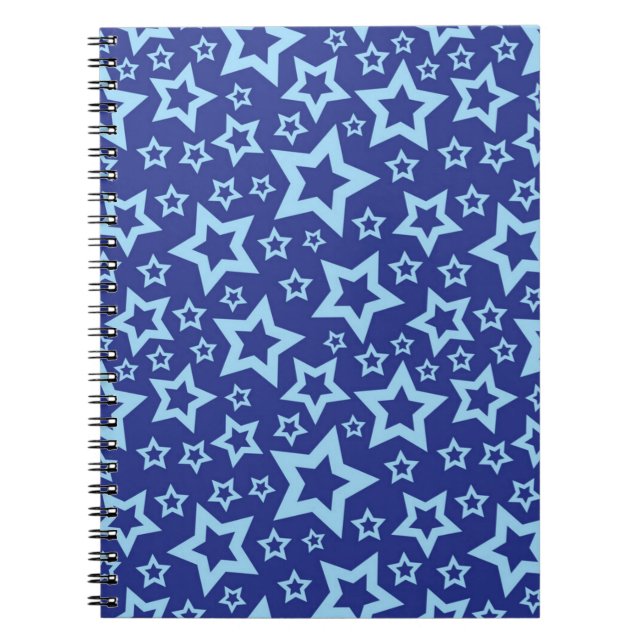Caderno Espiral Padrão de estrelas (Frente)