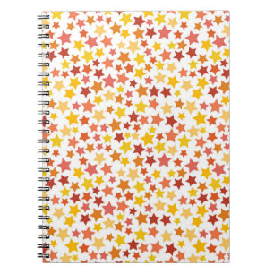 Caderno Espiral Padrão de estrelas
