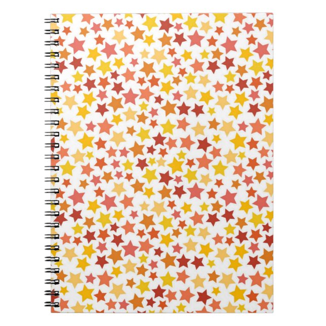 Caderno Espiral Padrão de estrelas (Frente)