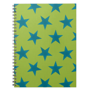 Caderno Espiral Padrão de estrelas de ouro 20