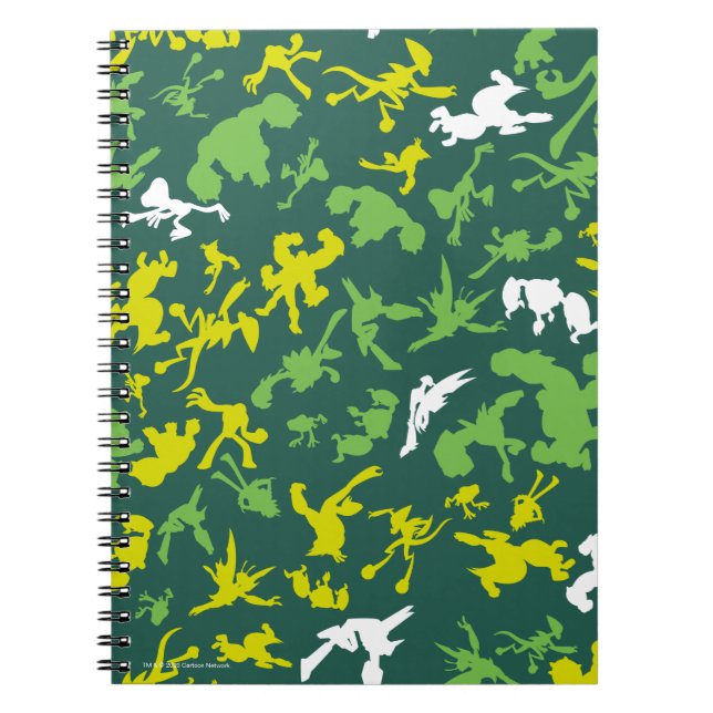 Caderno Espiral Padrão de forma de Alienígena Ben 10 (Frente)