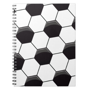 Caderno Espiral Padrão de futebol