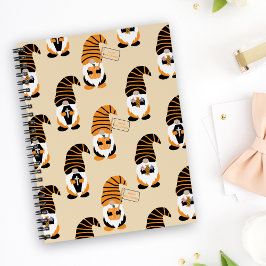 Caderno Espiral Padrão De Gnomos, Gnomos Halloween Trick Ou Tratat