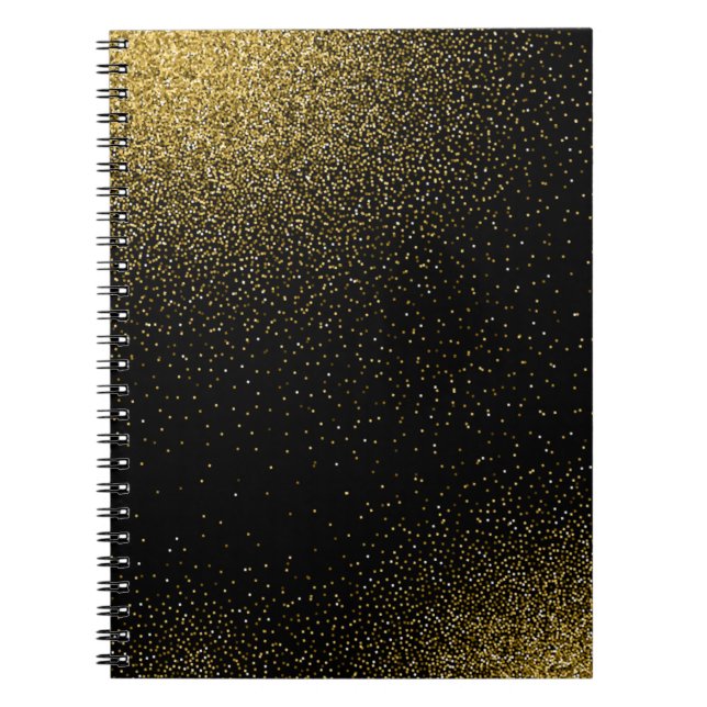 Caderno Espiral Padrão de gradiente de brilho 4 (Frente)