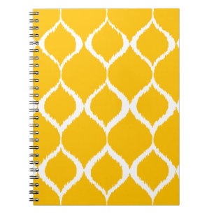 Caderno Espiral Padrão de Impressão de Tribal Ikat Geométrico A