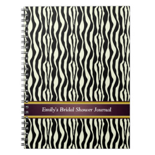Caderno Espiral Padrão de Impressão Zebra