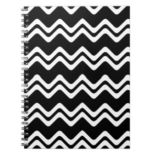 Caderno Espiral Padrão de Linha de Cor Dupla Zig Zag