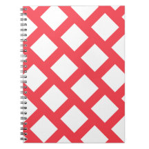 Padrão de Losango Vermelho e Branco Vibrante e Div