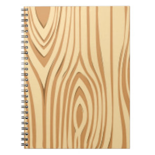 CADERNO ESPIRAL PADRÃO DE MADEIRA