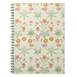 Caderno Espiral Padrão de margarida de William Morris (1834-1896).