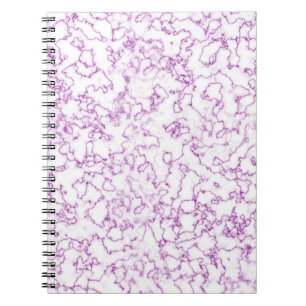Caderno Espiral Padrão de mármore roxo