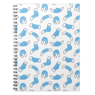 Caderno Espiral Padrão de máscara médica