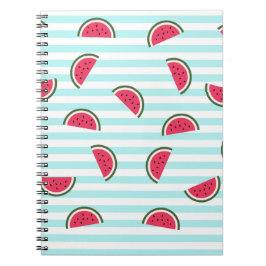 Caderno Espiral Padrão de melancia