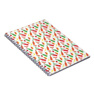 Caderno Espiral Padrão de molho quente